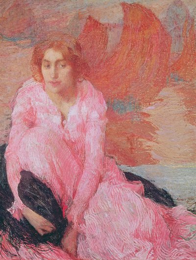 Lady in Pink by Edmond François Aman Jean